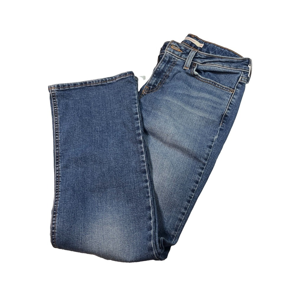 Levi's Superlow Jeans Women 28x32 Blue Cotton Blend Denim Bootcut EUC